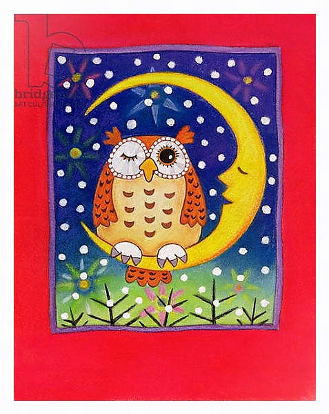 Постер The Winking Owl, 1997 с типом исполнения На холсте в раме в багетной раме 221-03