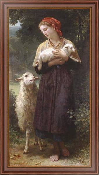 Постер Пастушка 2 с типом исполнения На холсте в раме в багетной раме 35-M719P-83
