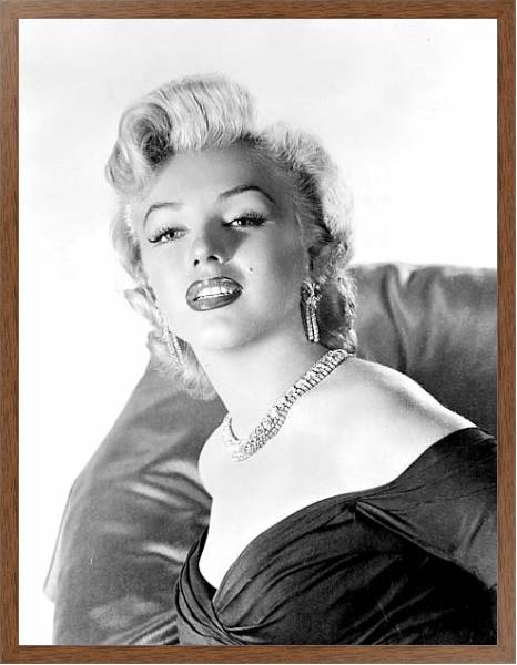 Постер Monroe, Marilyn 9 с типом исполнения На холсте в раме в багетной раме 1727.4310