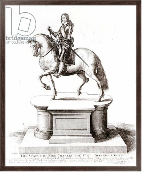 Постер The statue of King Charles the 1st at Charing Cross с типом исполнения На холсте в раме в багетной раме 221-02