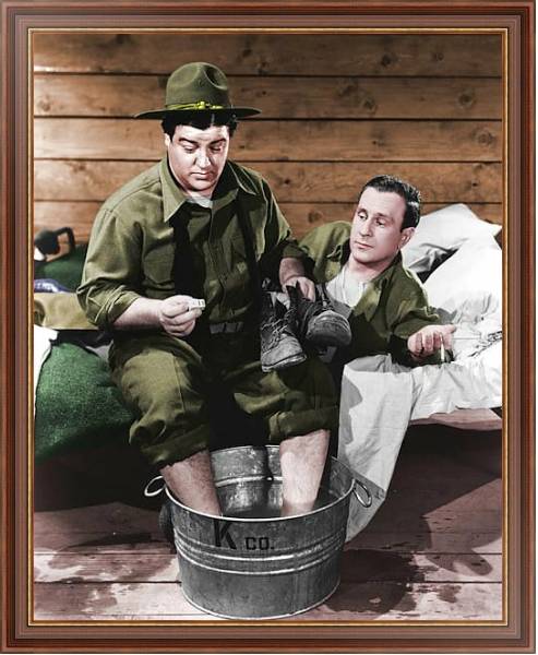 Постер Abbott & Costello (Buck Privates) 2 с типом исполнения На холсте в раме в багетной раме 35-M719P-83