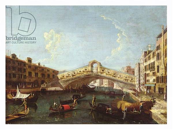Постер The Rialto in Venice с типом исполнения На холсте в раме в багетной раме 221-03