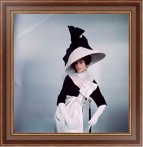 Постер Хепберн Одри 172 с типом исполнения На холсте в раме в багетной раме 35-M719P-83