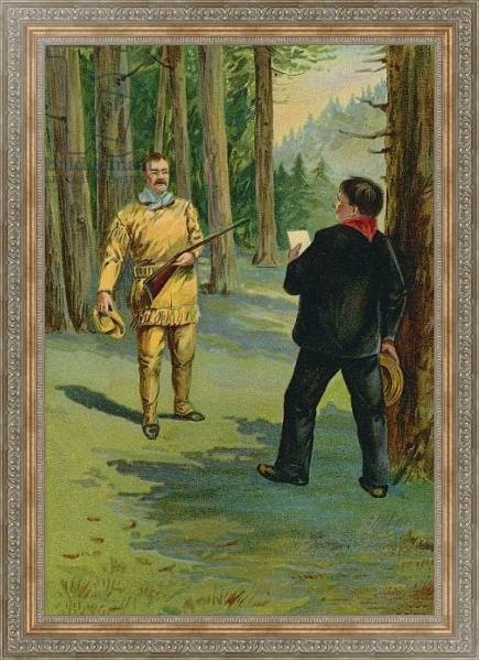 Постер Theodore Roosevelt summoned to the bedside of the dying President с типом исполнения На холсте в раме в багетной раме 484.M48.310