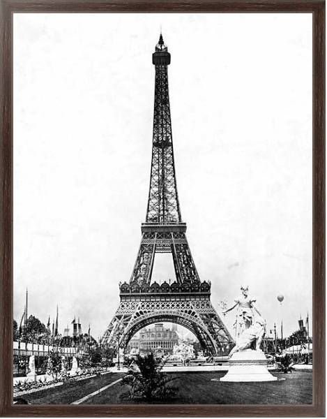 Постер История в черно-белых фото 874 с типом исполнения На холсте в раме в багетной раме 221-02