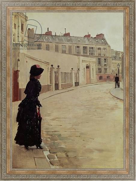 Постер Waiting, Rue de Chateaubriand, Paris с типом исполнения На холсте в раме в багетной раме 484.M48.310