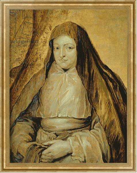 Постер Portrait of Infanta Isabella Clara Eugenia of Spain, c.1627-32 с типом исполнения На холсте в раме в багетной раме NA033.1.051