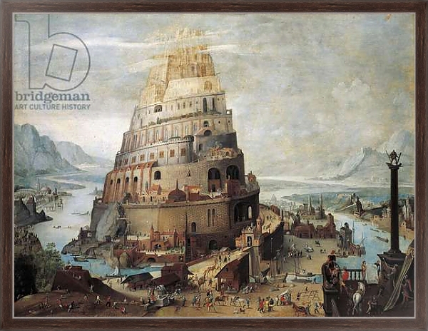 Постер Construction of the Tower of Babel с типом исполнения На холсте в раме в багетной раме 221-02