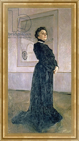 Постер Portrait of Maria Nikolayevna Yermolova 1905 с типом исполнения На холсте в раме в багетной раме NA033.1.051