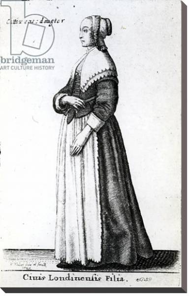 Постер London Citizen's Daughter, 1643 с типом исполнения На холсте без рамы