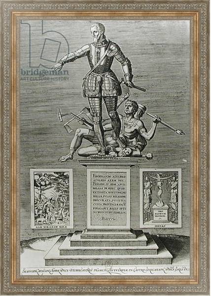 Постер Portrait Glorifying Ferdinand Alvarez of Toledo Duke of Alba с типом исполнения На холсте в раме в багетной раме 484.M48.310