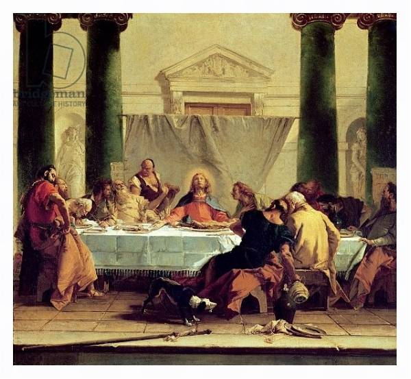 Постер The Last Supper, 1745-50 с типом исполнения На холсте в раме в багетной раме 221-03
