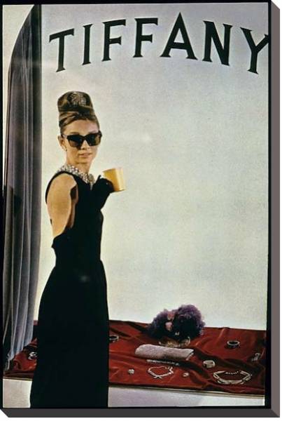 Постер Хепберн Одри 126 с типом исполнения На холсте без рамы