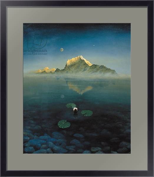 Постер Mountain over Lake с типом исполнения Под стеклом в багетной раме 221-01
