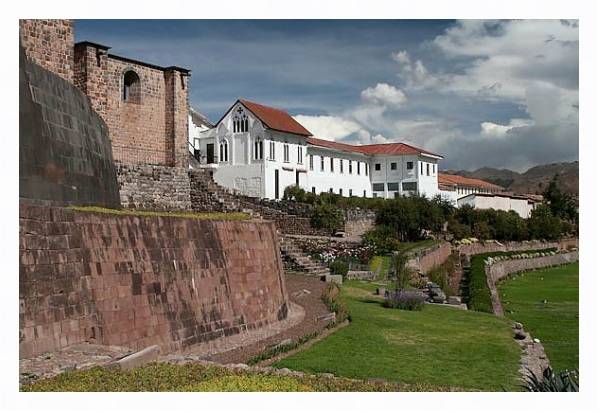 Постер Перу. Доминиканский Монастырь в Куско с типом исполнения На холсте в раме в багетной раме 221-03