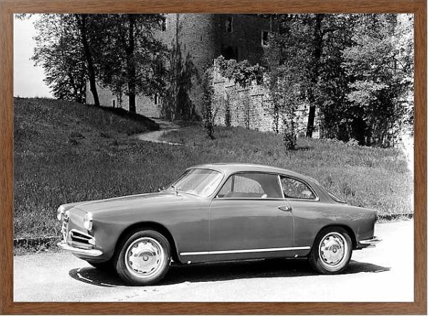 Постер Alfa Romeo Giulietta Sprint с типом исполнения На холсте в раме в багетной раме 1727.4310