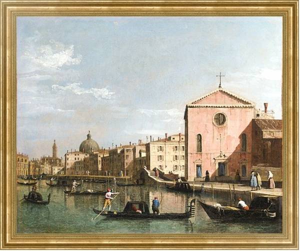 Постер Венеция - Гранд Канал 2 с типом исполнения На холсте в раме в багетной раме NA033.1.051
