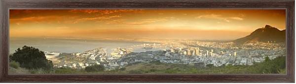 Постер Африка. Кейптаун с типом исполнения На холсте в раме в багетной раме 221-02