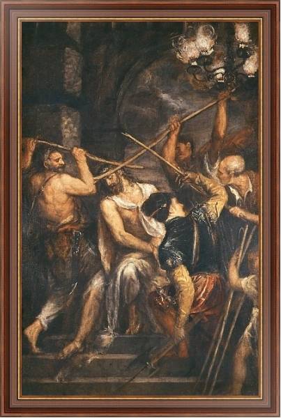 Постер Christ Crowned with Thorns с типом исполнения На холсте в раме в багетной раме 35-M719P-83