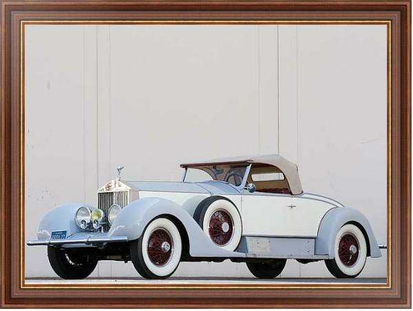 Постер Rolls-Royce Phantom I Playboy Roadster '1927 с типом исполнения На холсте в раме в багетной раме 35-M719P-83