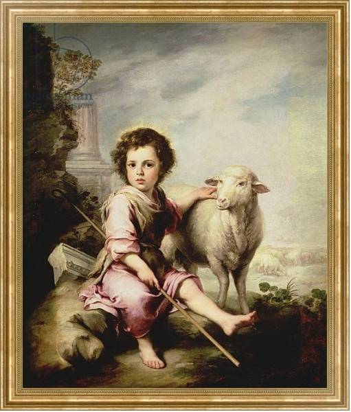 Постер The Good Shepherd, c.1650 с типом исполнения На холсте в раме в багетной раме NA033.1.051
