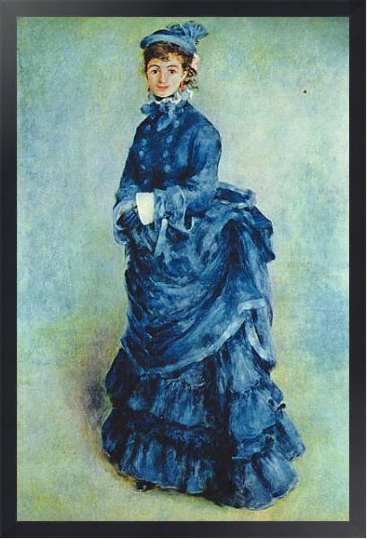 Постер Парижанка (Дама в голубом) с типом исполнения На холсте в раме в багетной раме 1727.8010