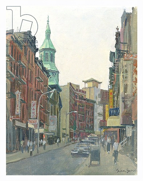 Постер Mott Street, New York, 1997 с типом исполнения На холсте в раме в багетной раме 221-03