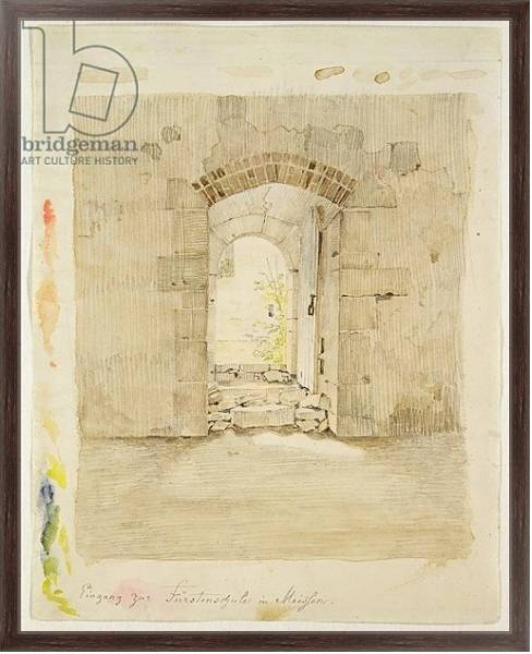 Постер Entrance Gate to the Royal School in Meissen с типом исполнения На холсте в раме в багетной раме 221-02