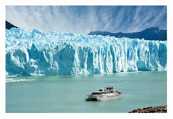 Постер Аргентина. Ледник Перито-Морено 2 с типом исполнения На холсте в раме в багетной раме 221-03