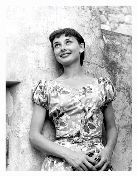 Постер Hepburn, Audrey 50 с типом исполнения На холсте в раме в багетной раме 221-03