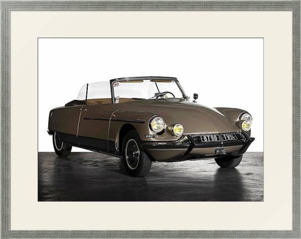 Постер Citro?n DS 21 Cabriolet ''Palm Beach'' by Chapron '1966 с типом исполнения Под стеклом в багетной раме 1727.2510