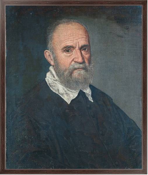 Постер Портрет мужчины с бородой с типом исполнения На холсте в раме в багетной раме 221-02