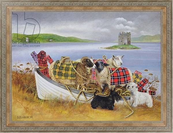 Постер Sheep with Tartan, 1999 с типом исполнения На холсте в раме в багетной раме 484.M48.310