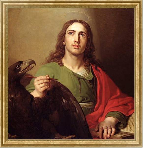 Постер Евангелист Иоанн 2 с типом исполнения На холсте в раме в багетной раме NA033.1.051