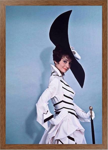 Постер Хепберн Одри 321 с типом исполнения На холсте в раме в багетной раме 1727.4310