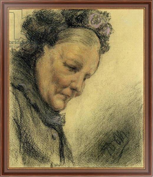 Постер Head of an Old Lady с типом исполнения На холсте в раме в багетной раме 35-M719P-83