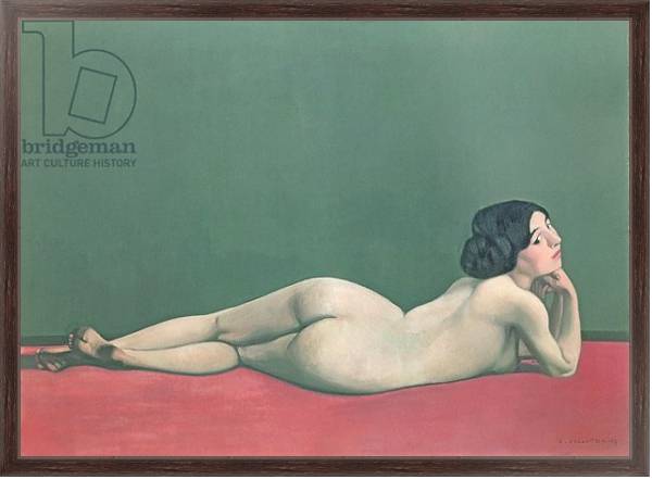 Постер Nude Stretched out on a Piece of Cloth, 1909 с типом исполнения На холсте в раме в багетной раме 221-02