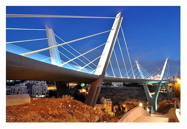 Постер Иордания. Амман. Мост с типом исполнения На холсте в раме в багетной раме 221-03