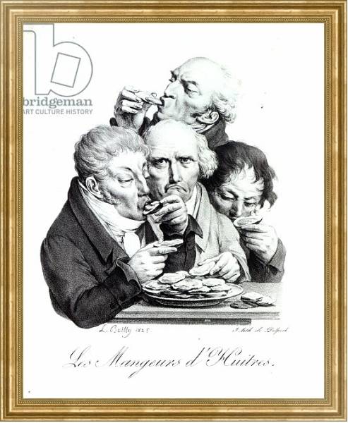 Постер Les Mangeurs d'Huitres, 1825 с типом исполнения На холсте в раме в багетной раме NA033.1.051