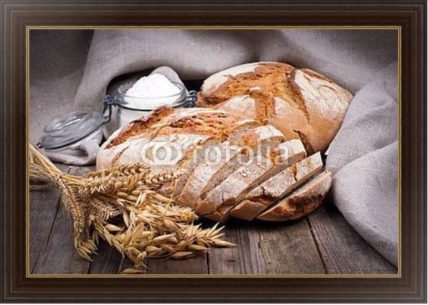 Постер Свежий хлеб 3 с типом исполнения На холсте в раме в багетной раме 1.023.151