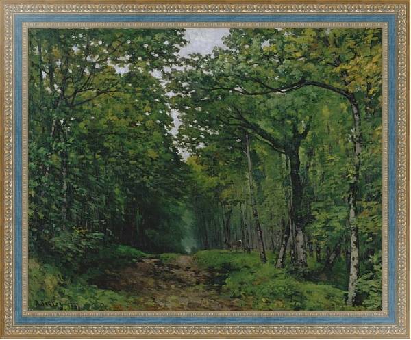 Постер The Avenue of Chestnut Trees at La Celle-Saint-Cloud, 1867 с типом исполнения На холсте в раме в багетной раме 484.M48.685