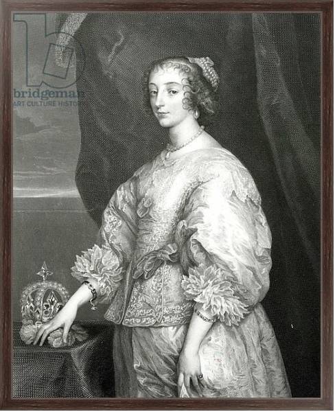 Постер Queen Henrietta Maria, 1851 с типом исполнения На холсте в раме в багетной раме 221-02