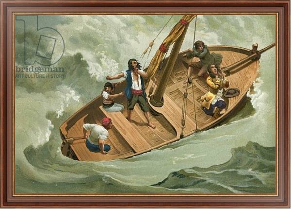 Постер Leibniz in a boat on the Adriatic с типом исполнения На холсте в раме в багетной раме 35-M719P-83