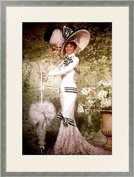 Постер Хепберн Одри 306 с типом исполнения Под стеклом в багетной раме 1727.2510