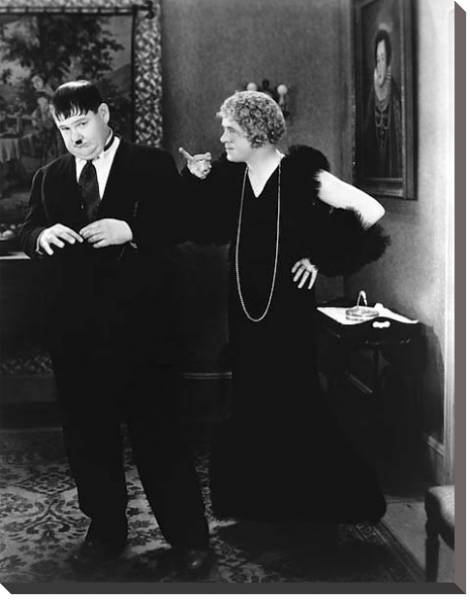 Постер Laurel & Hardy (Twice Two) 2 с типом исполнения На холсте без рамы