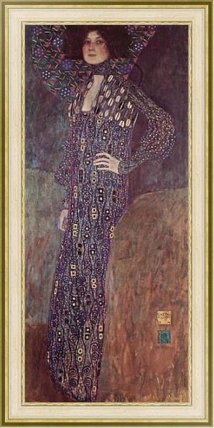 Постер Портрет Эмилии Флёге с типом исполнения На холсте в раме в багетной раме 485.M40.746