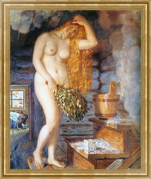 Постер Русская  Венера с типом исполнения На холсте в раме в багетной раме NA033.1.051