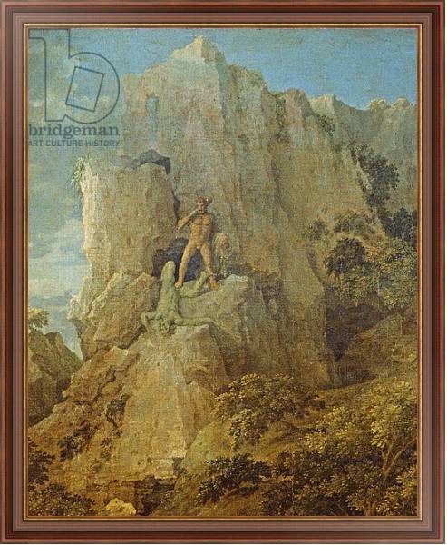 Постер Landscape with Hercules and Cacus, c.1656 2 с типом исполнения На холсте в раме в багетной раме 35-M719P-83