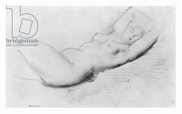 Постер Study of a nude с типом исполнения На холсте в раме в багетной раме 221-03