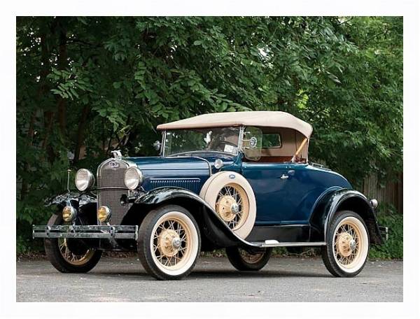Постер Ford Model A Roadster '1927–31 с типом исполнения На холсте в раме в багетной раме 221-03